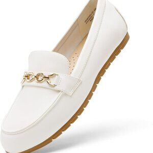 Women Slip-On Loafers Faux Leather Lightweight Comfort Flat Shoes